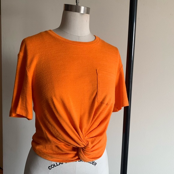 Wilfred Free Aritzia Subah T-shirt L Morange Punch - Picture 3 of 6